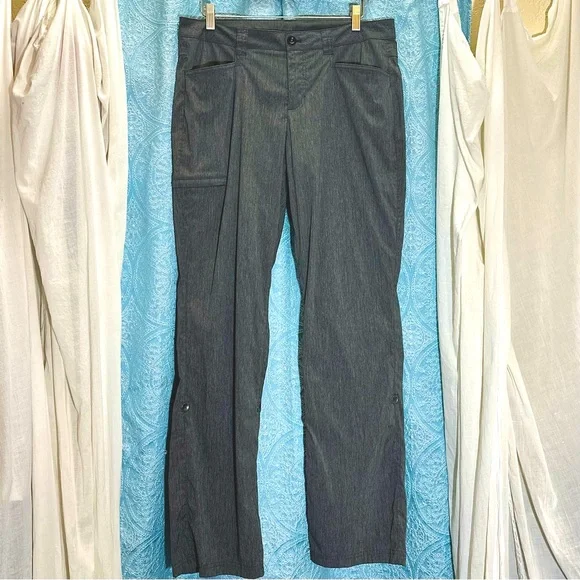 Eddie Bauer Horizon Roll Up Travex Straight Leg Pants Sz 12 - Picture 2 of 14